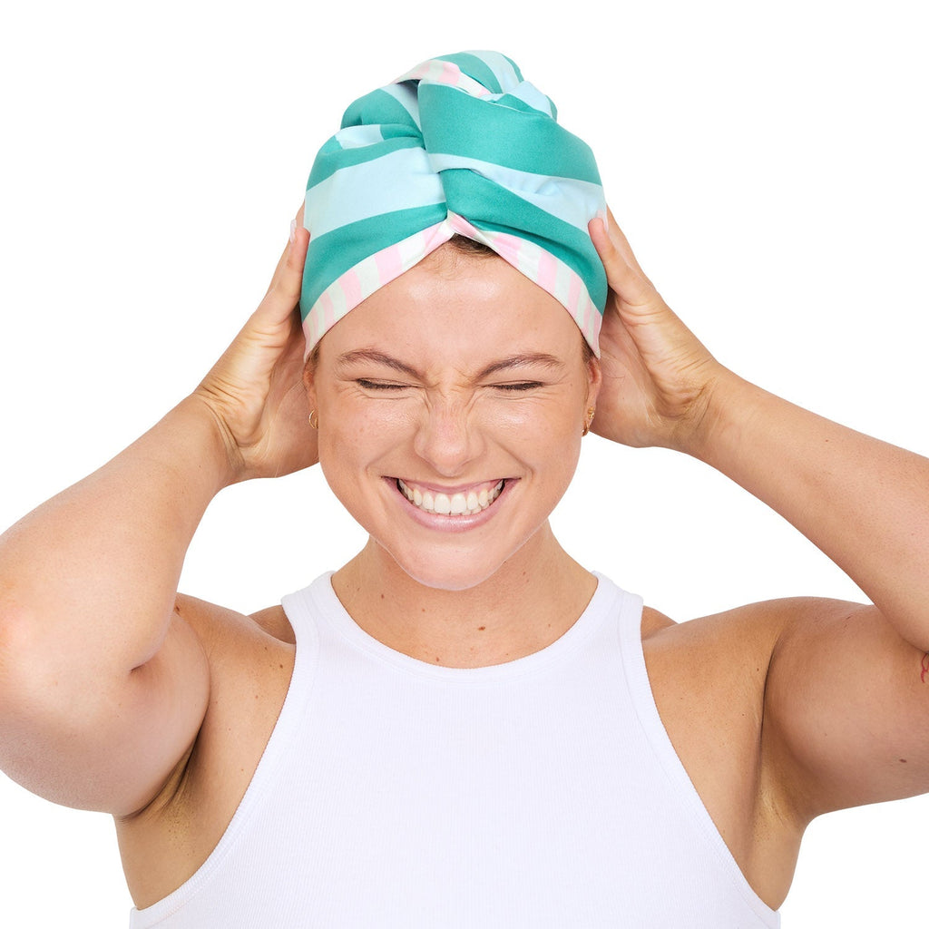 Turban de bain – Pier pastel