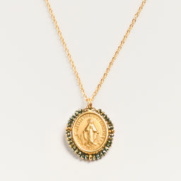 Collier Medaille Santa Maria - Shiny Lime
