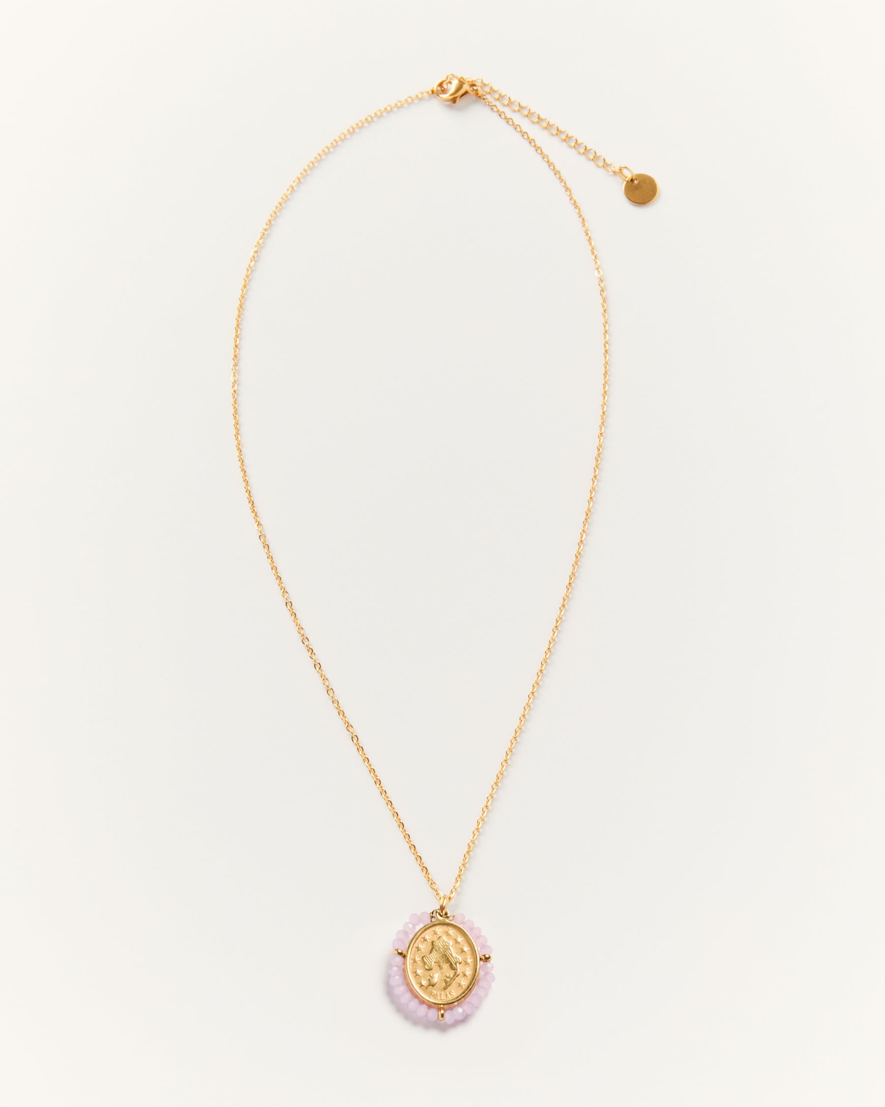 Collier Medaille Santa Maria - Lilas