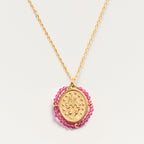 Collier Medaille Santa Maria - Grenat