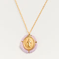 Collier Medaille Santa Maria - Lilas