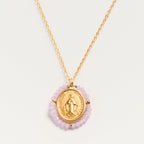 Collier Medaille Santa Maria - Lilas