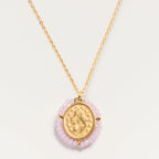 Collier Medaille Santa Maria - Lilas