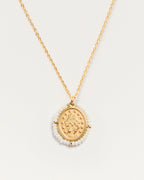 Collier Medaille Santa Maria - Shiny Cream