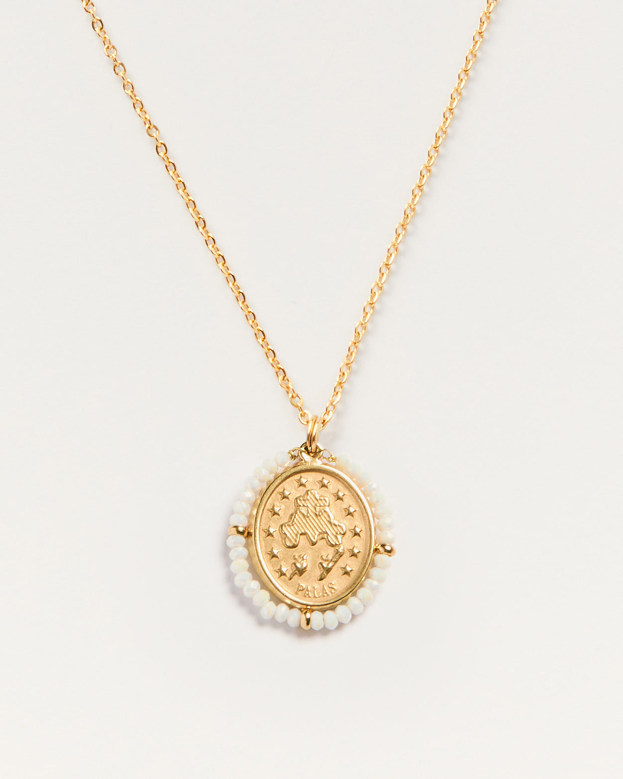 Collier Medaille Santa Maria - Shiny Cream