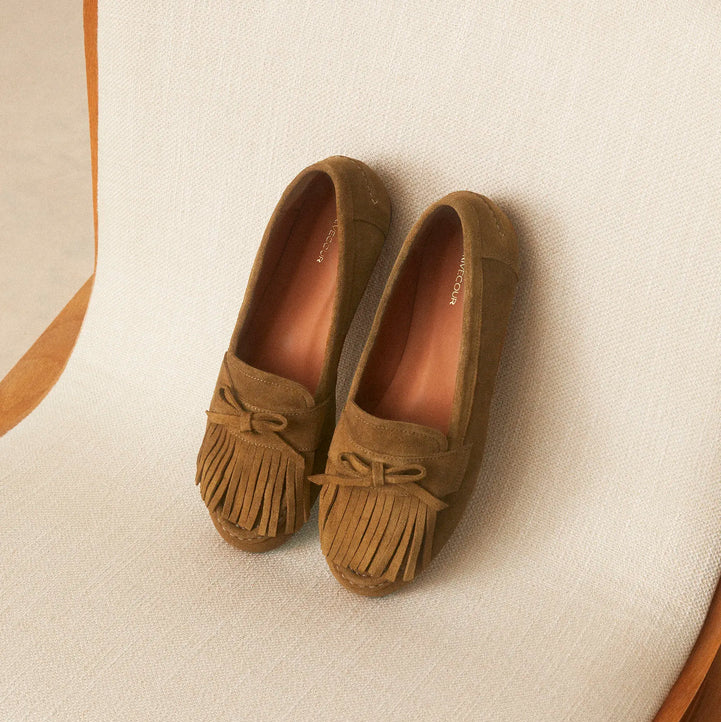 Mocassins N°156 - suède écorce