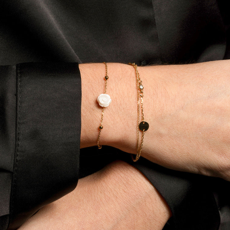 Bracelet - Soen - nacre blanche