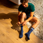TE01 Chaussette La Rétro - Bleu - Homme