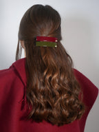Barrette acétate 9 cm - Nacre Ecru