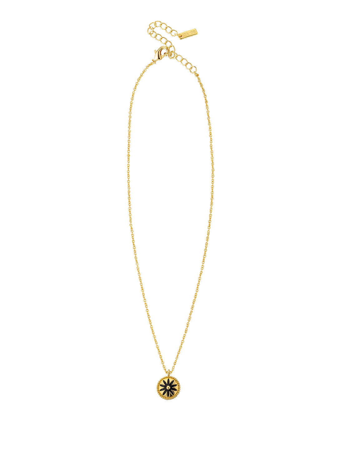 Collier Black Flower