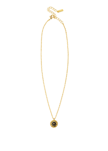Collier Black Flower