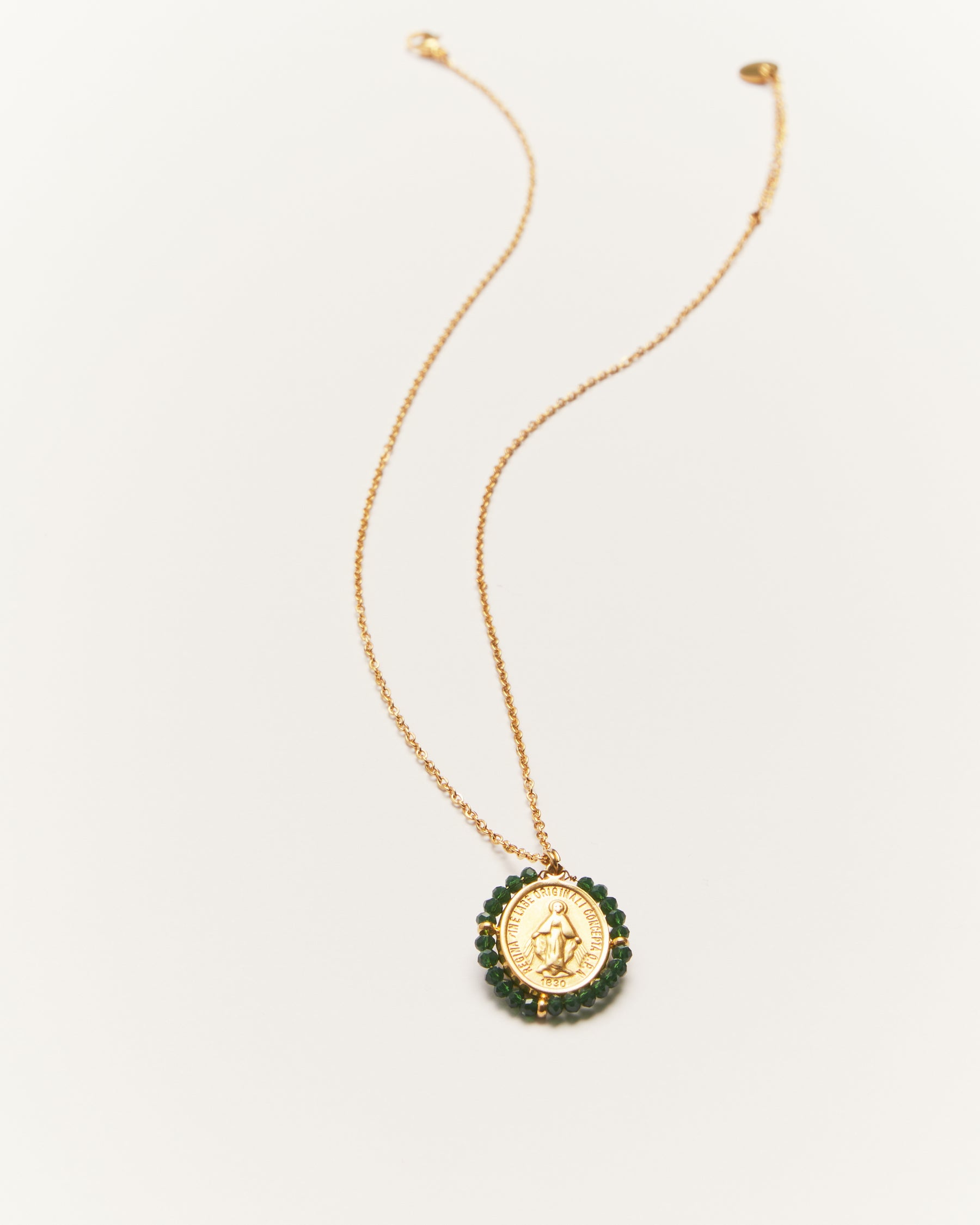Collier Medaille Santa Maria - Forest Green