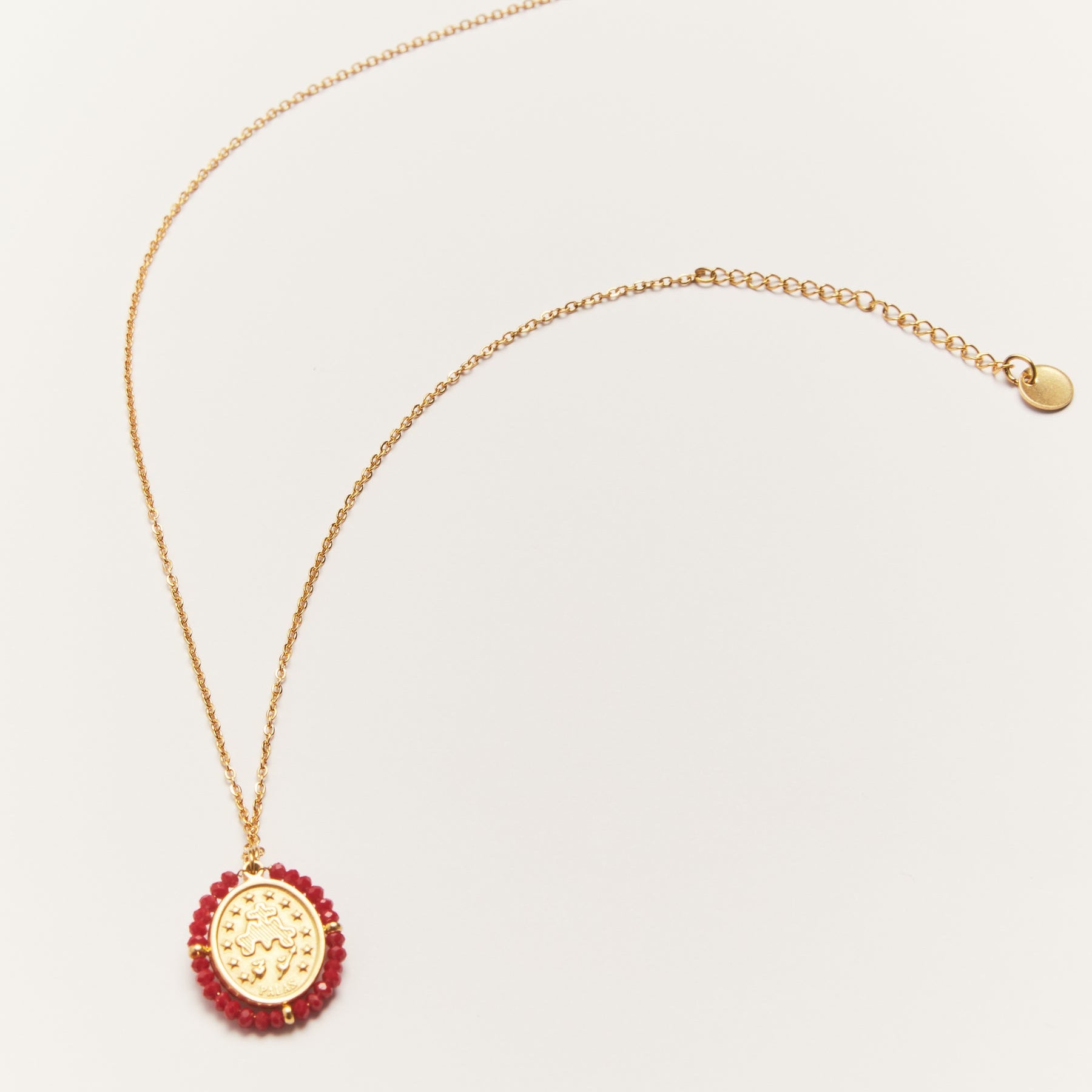 Collier Médaille Santa Maria - Red