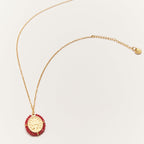 Collier Médaille Santa Maria - Red
