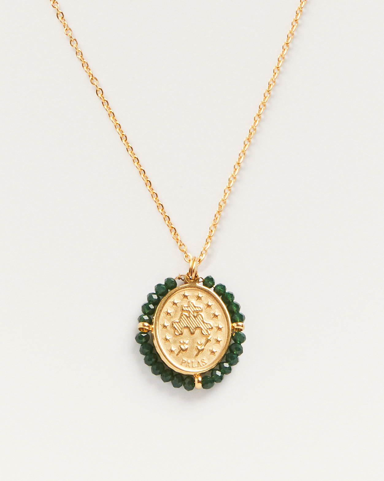 Collier Medaille Santa Maria - Forest Green