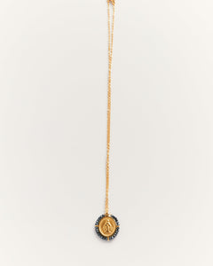 Collier Medaille Santa Maria - Hematite