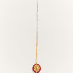 Collier Médaille Santa Maria - Red