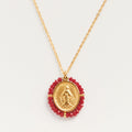 Collier Médaille Santa Maria - Red