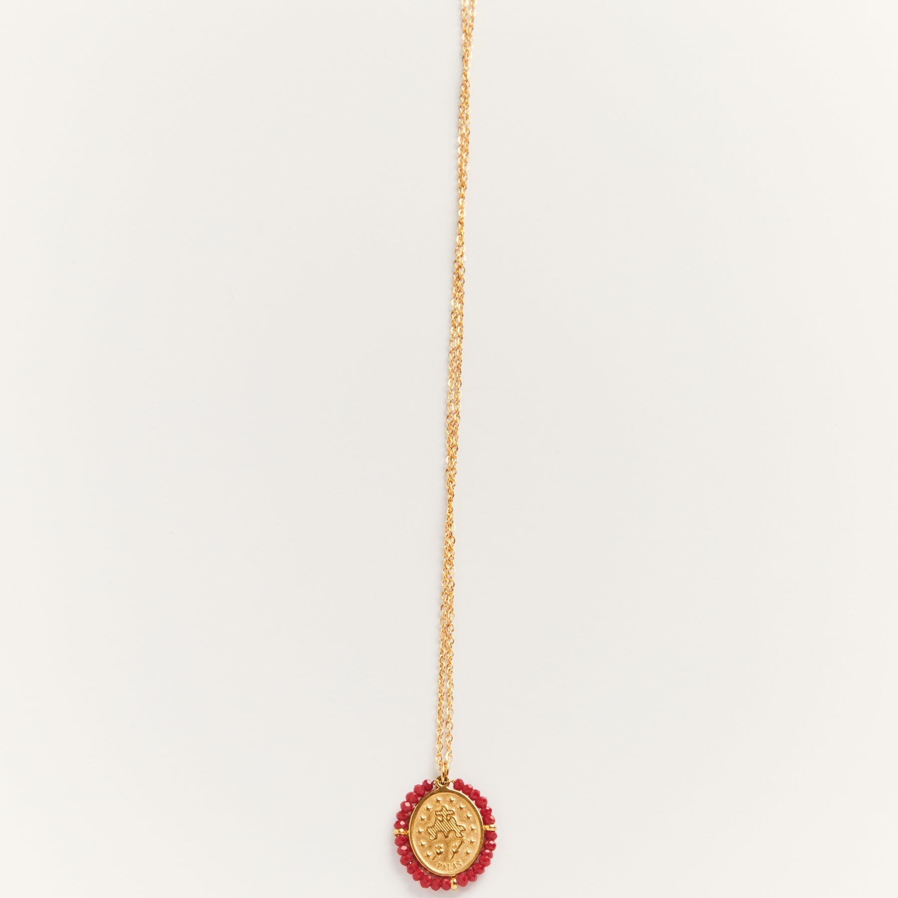 Collier Médaille Santa Maria - Red