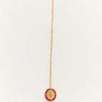Collier Médaille Santa Maria - Red