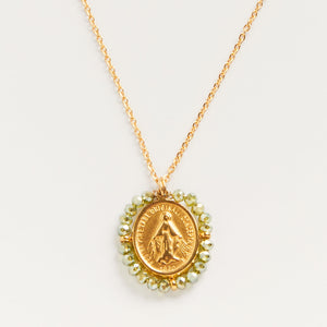 Collier Médaille Santa Maria - Shiny Green