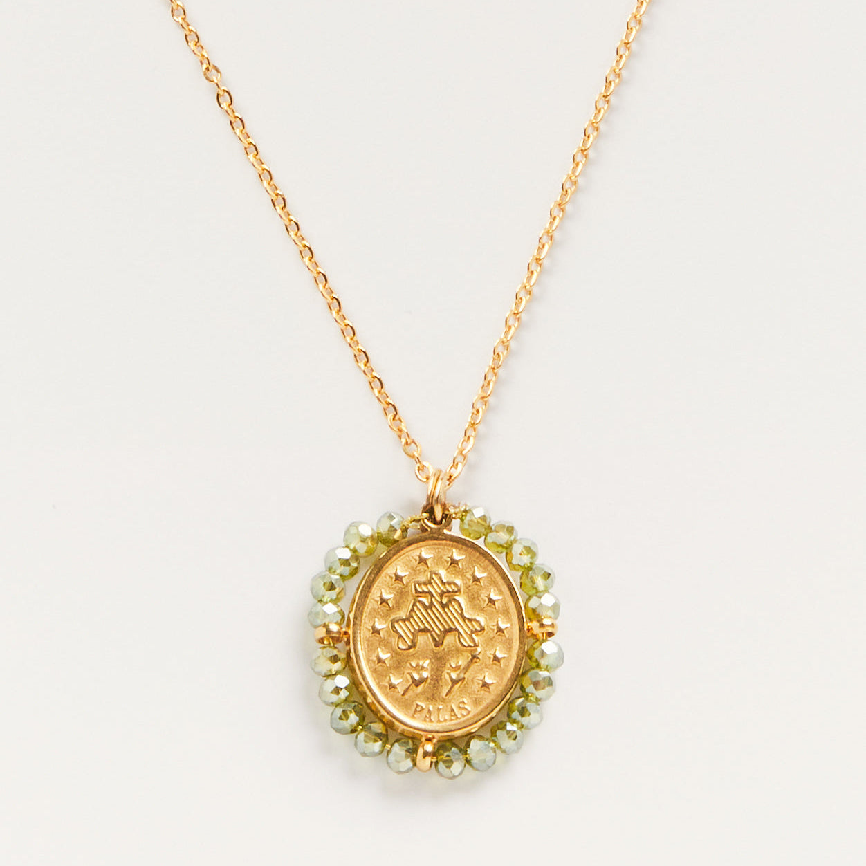 Collier Médaille Santa Maria - Shiny Green