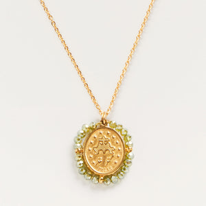 Collier Médaille Santa Maria - Shiny Green