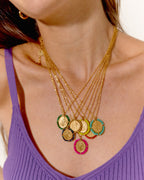 Collier Médaille Santa Maria - Red