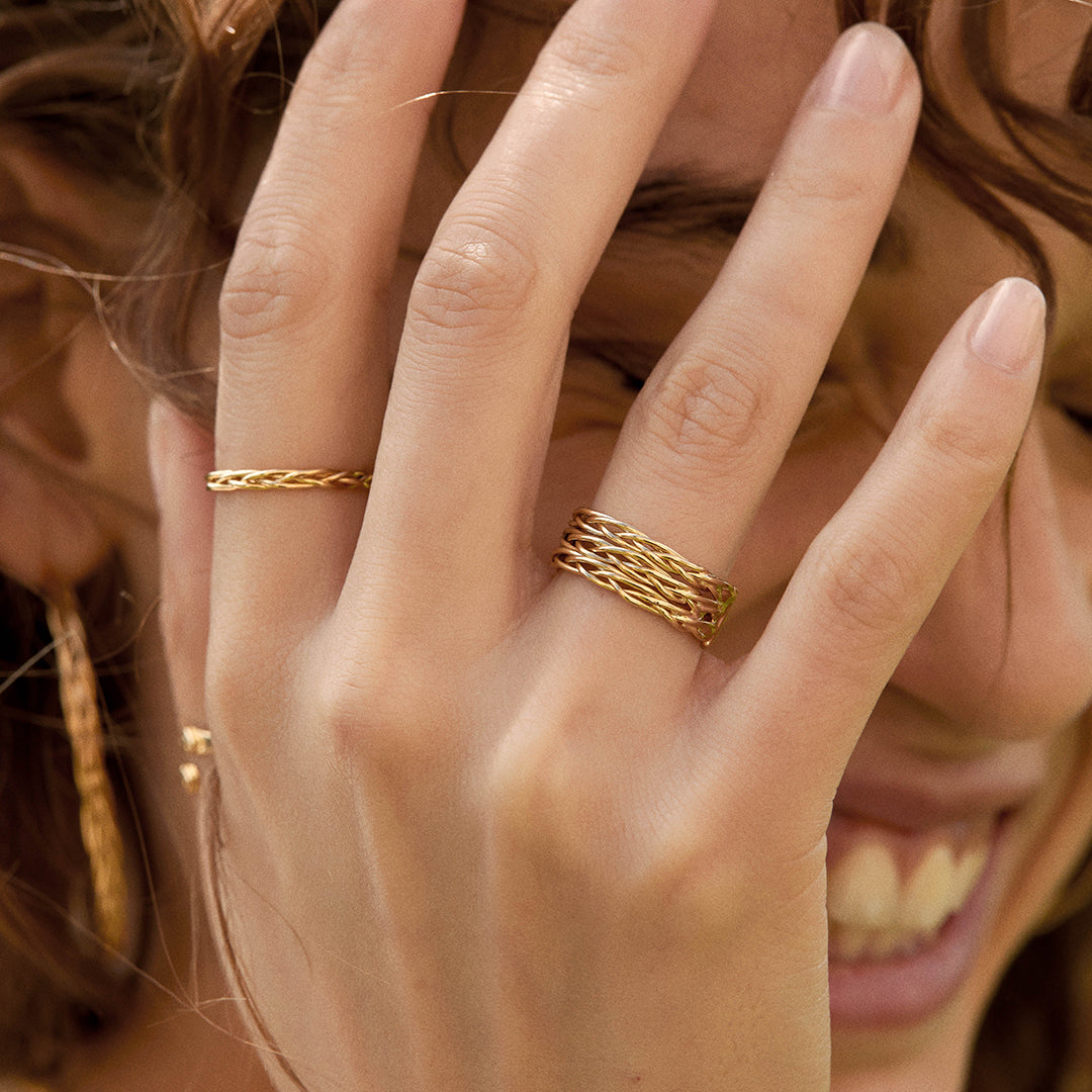 Bague simple Rose