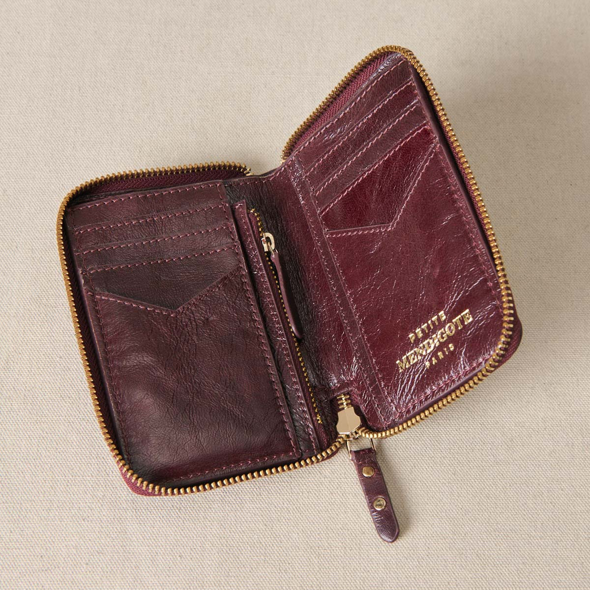 Portefeuille Edouard - Aubergine