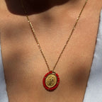 Collier Medaille Santa Maria Precious - Spicy Red