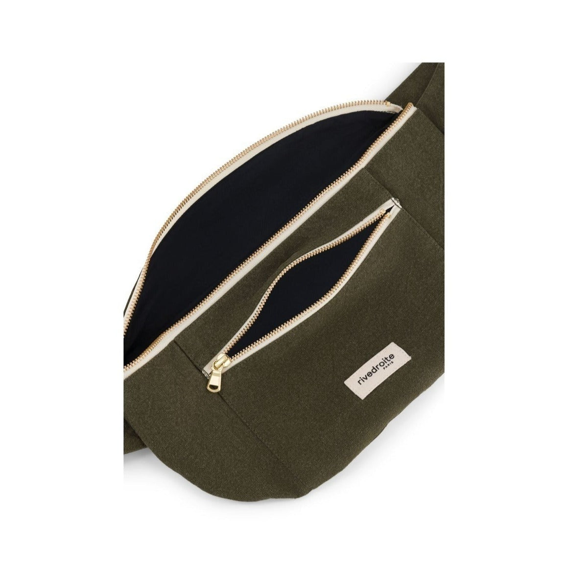 Nouveau Grand sac banane en coton - Orsel L - Military Green