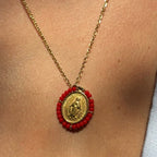 Collier Medaille Santa Maria Precious - Spicy Red