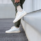 U29 Chaussettes en coton peigné Unies -Beige  - Homme