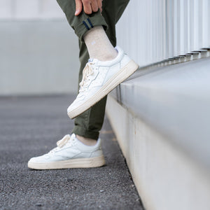 U29 Chaussettes en coton peigné Unies -Beige  - Homme