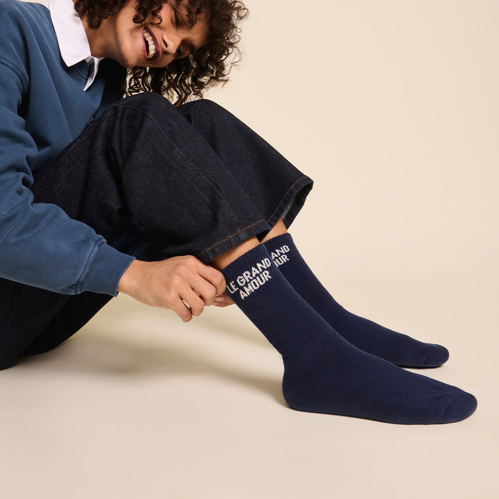 Chaussette Le grand Amour  - Bleu Nuit - Homme