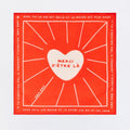 Bandana "Merci d'être là" - Rouge Tangerine