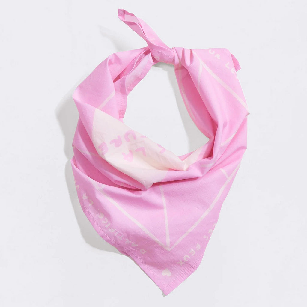 Bandana "Tu es la meilleure " - Rose