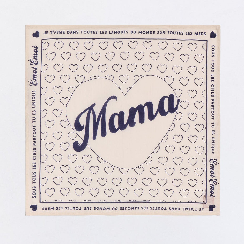 Bandana "Je t'aime" - Ivoire