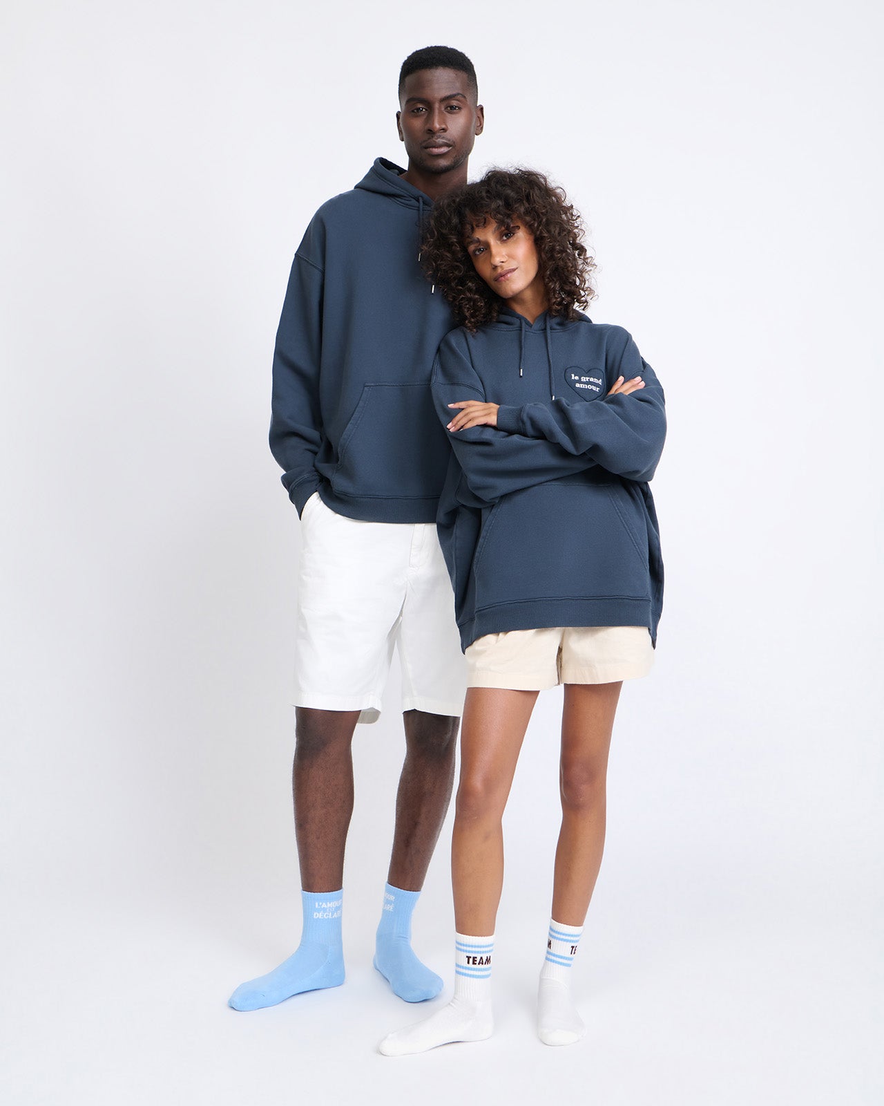 Chaussette L'amour est déclaré - Bleu Dream - Femme