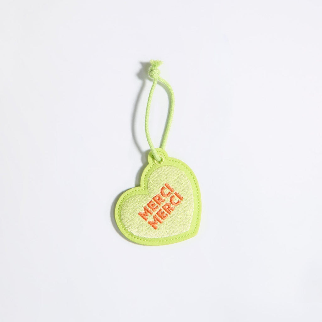 Porte-clés - merci merci -vert