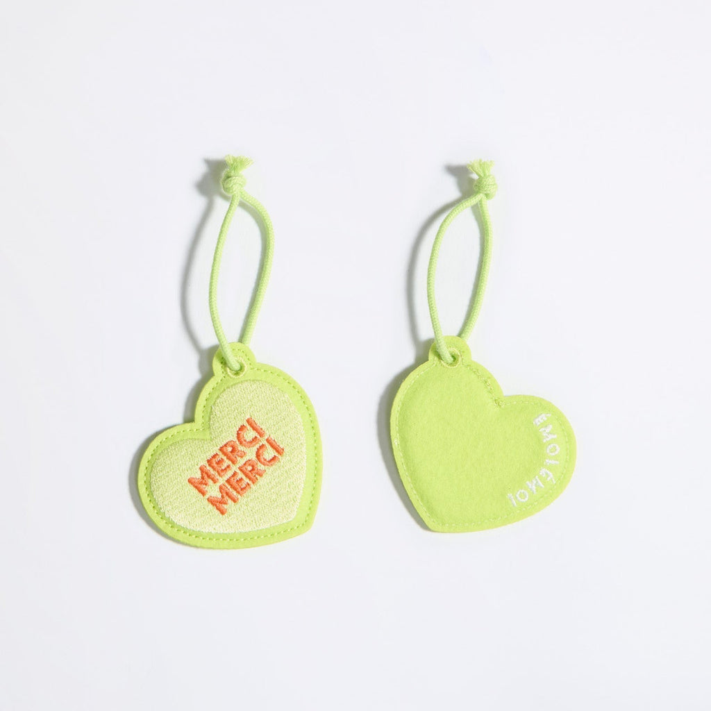 Porte-clés - merci merci -vert