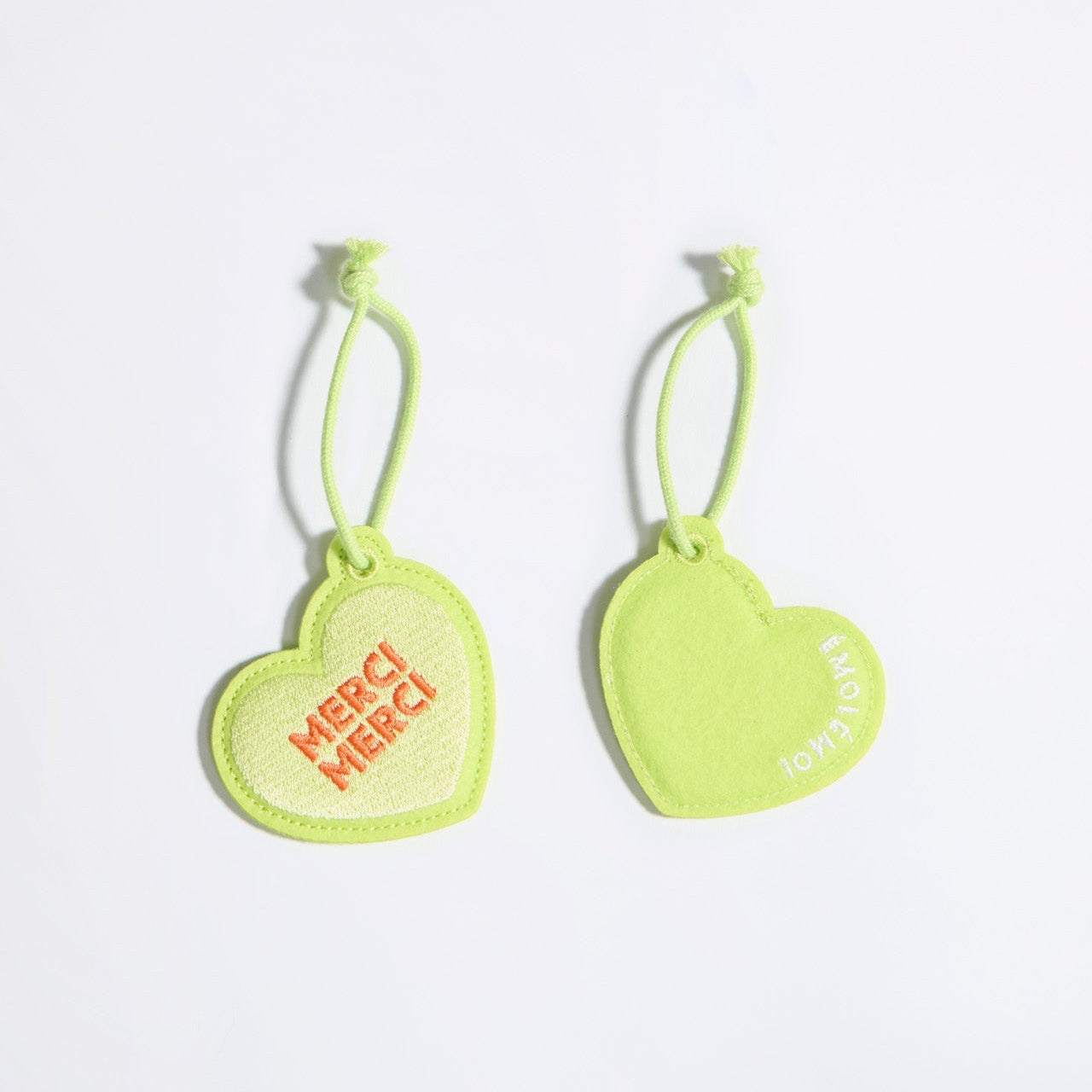 Porte-clés - merci merci -vert