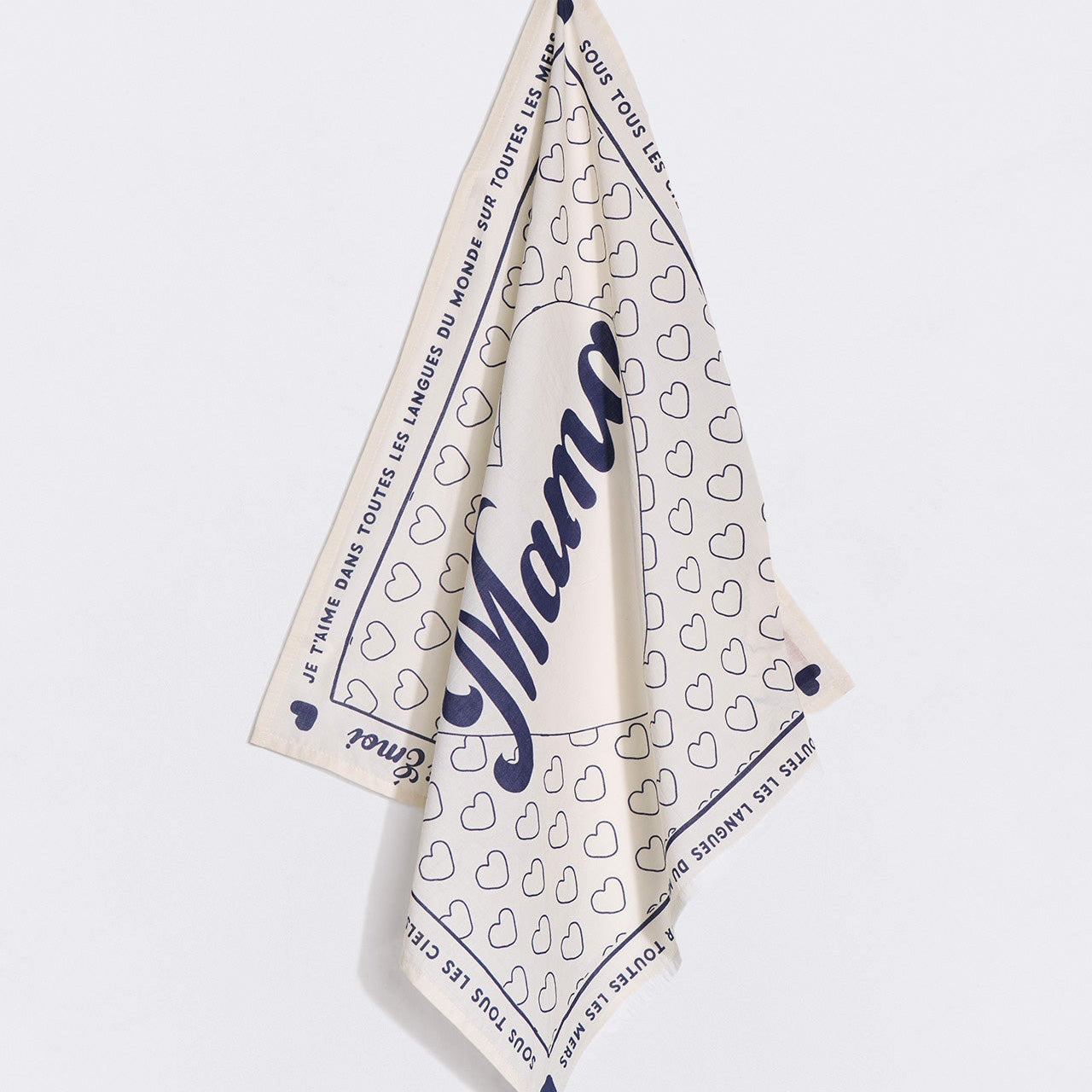 Bandana "Je t'aime" - Ivoire