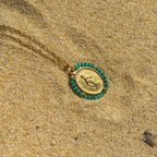Collier Medaille Santa Maria Precious - Green