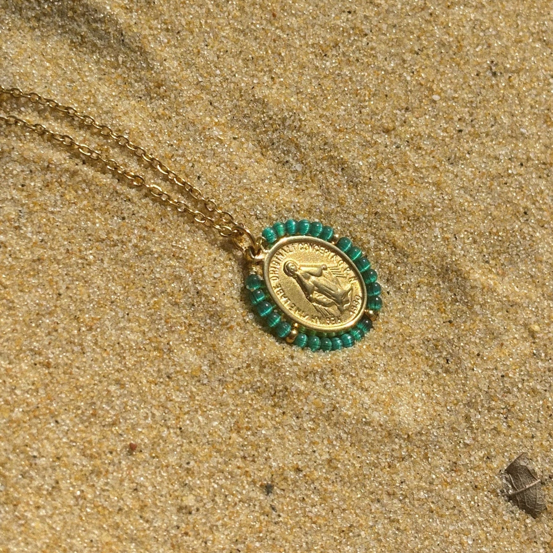 Collier Medaille Santa Maria Precious - Green
