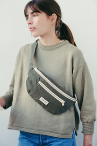 Nouveau sac banane en coton - Orsel - Military Green