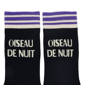 Chaussettes adulte "Oiseau de Nuit" taille 41-44