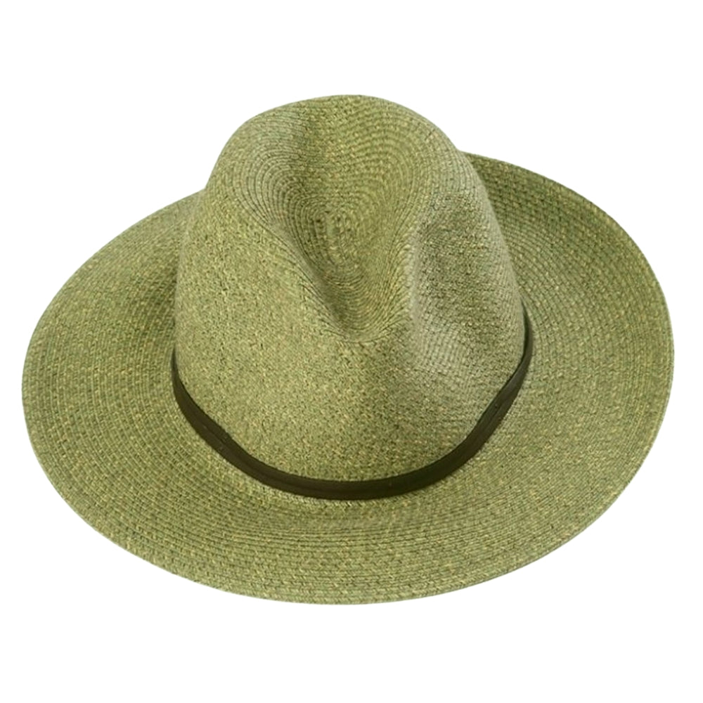 Chapeau Papier et Lien Cuir - Army