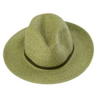 Chapeau Papier et Lien Cuir - Army